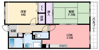 【間取り】 | アメニティコート甲子園Ⅱ