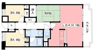 【間取り】 | ＮＴＰＲレジデンス甲子園四番町