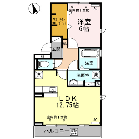 【間取り】 | セジュール城西　A棟