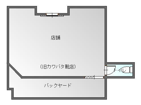 【間取り】 | メゾン津名　１Ｆテナント