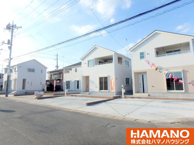 筑西市乙3号棟の外観|きれいな外観です