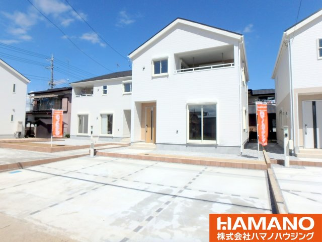筑西市乙3号棟の外観|おしゃれな外観です