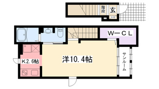 【間取り】 | エトワール学文殿 Ａ・Ｂ
