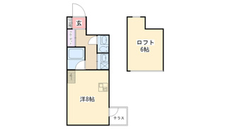 【間取り】 | C4 koshien east | ロフト6.8帖