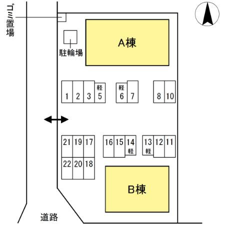 プロムナード07　A棟の区画図
