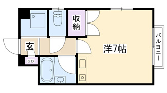 【間取り】 | ヒロハイツ | 西側です