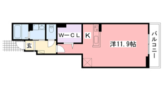 【間取り】 | パルティール小曽根