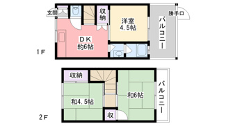 【間取り】 | 東鳴尾貸家