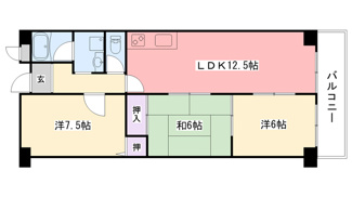 【間取り】 | ルミエール小松