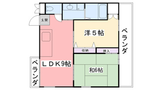 【間取り】 | 来田ハイツ | 東北