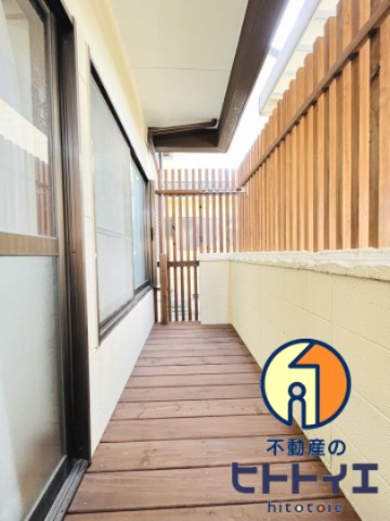 龍ヶ原ハイツのバルコニー