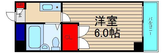 ラパンジール阿波座Ⅱの間取り