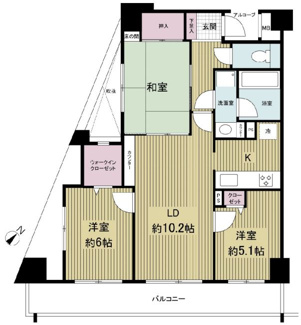 【間取り】 | ナイスステージたまプラーザA館 | 間取り図