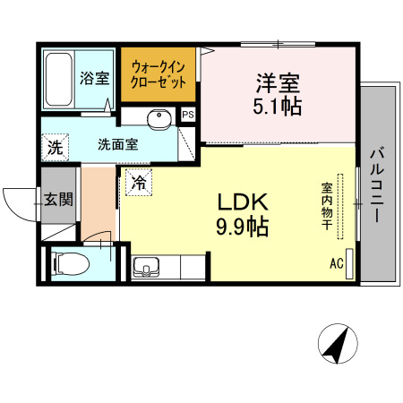 ラルーチェAの間取り