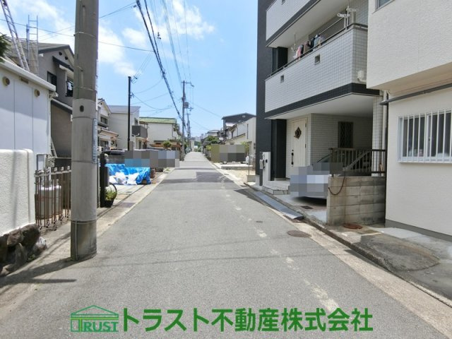 神戸市垂水区西舞子4丁目A号地　土地の前面道路含む現地写真