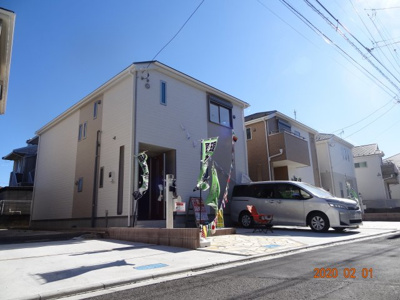 【前面道路含む現地写真】 | 現地見学会　さいたま市緑区三室　住宅性能評価書付土地広々駐車並列2台の新築分譲住宅全４棟・残1棟 | 前面道路含む現地写真です