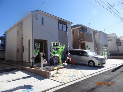 【前面道路含む現地写真】 | 現地見学会　さいたま市緑区三室　住宅性能評価書付土地広々駐車並列2台の新築分譲住宅全４棟・残1棟 | 前面道路含む現地写真です