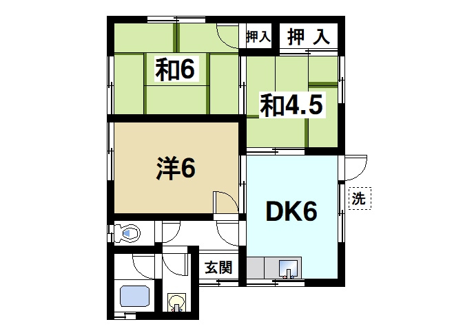 ピノ229の間取り|3DKの間取り