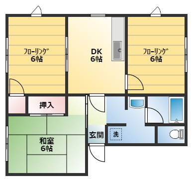 杜ハイツの間取り