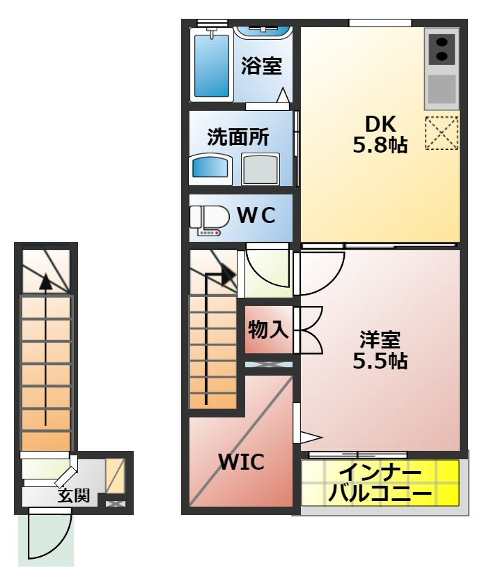 セラフィーメゾン香里園の間取り|１ＤＫの間取り
