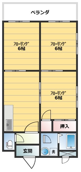 ゴールデンハイツⅡの間取り