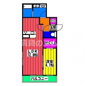 【間取り】 | ジュネス大橋駅前 | ジュネス大橋駅前の間取り