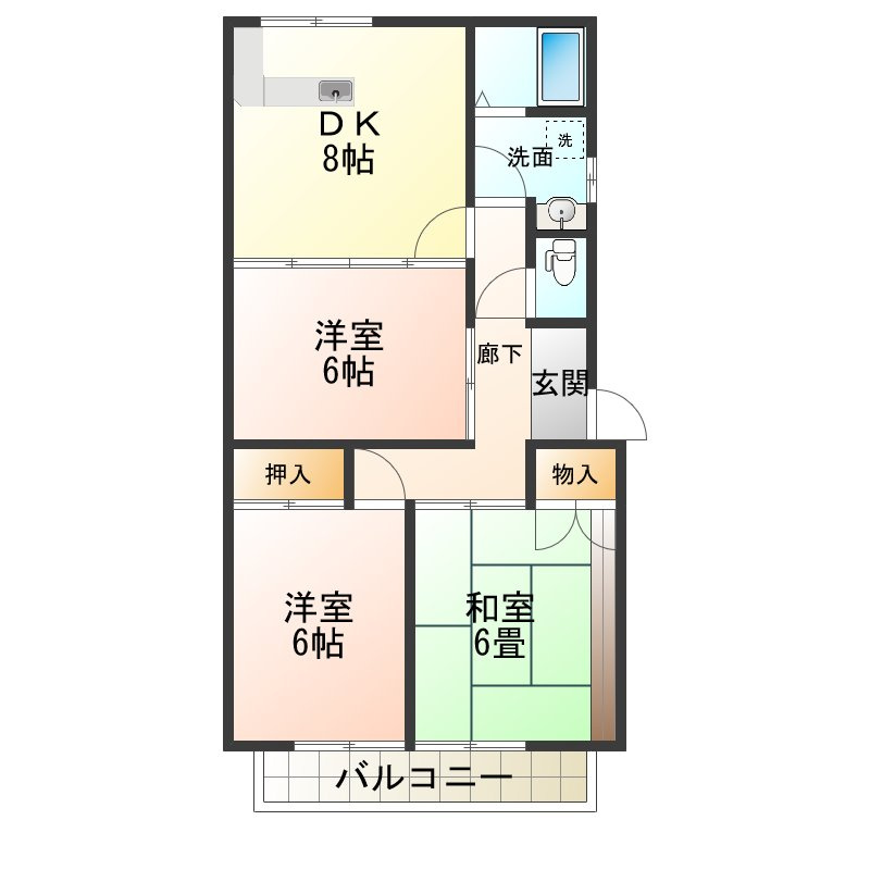 グランドゥール平清水の間取り