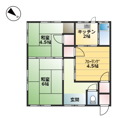 橋本借家の間取り