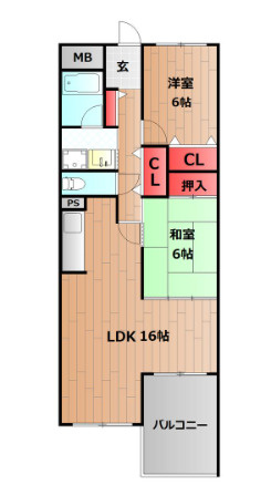 シーサイドパストラル林崎Ⅱの間取り