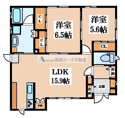 【間取り】 | 菱江3丁目貸家