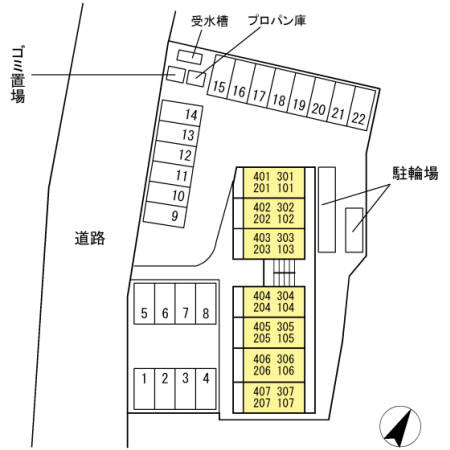 ROSE HOUSEの区画図