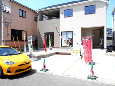 【外観】 | 春日部市　新宿新田　全2棟　1号棟　48坪 | 落ち着いた雰囲気の外観です。堂々完成です。