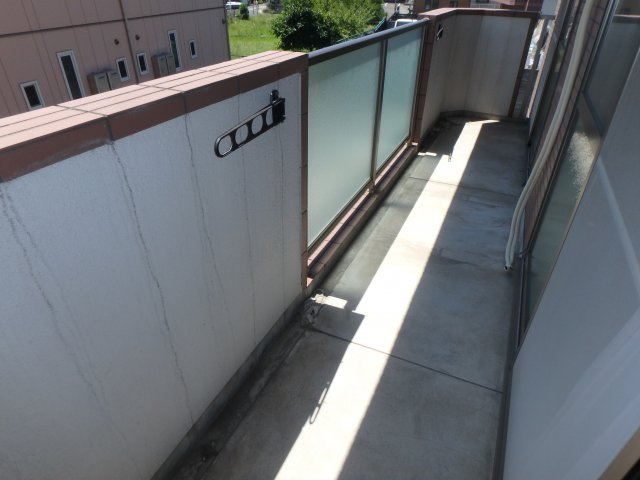 パークサイド雁宿1号館のバルコニー