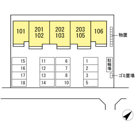 シャドー　ヴァリィの区画図