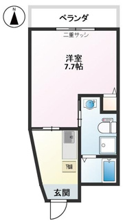 【間取り】 | フルリノベーション済みで綺麗な1Kのお部屋です！