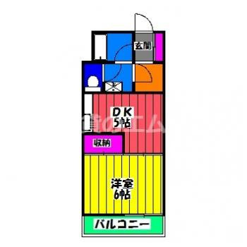 【間取り】 | コーポ江越 | コーポ江越の間取り