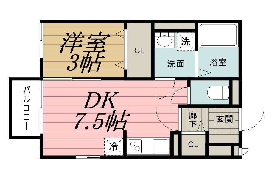 グランモア登戸　壱番館の間取り