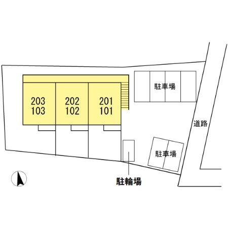 マリーンシェル新舞子の区画図