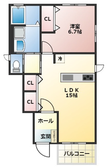 【間取り】 | グラン　ルージュⅡ