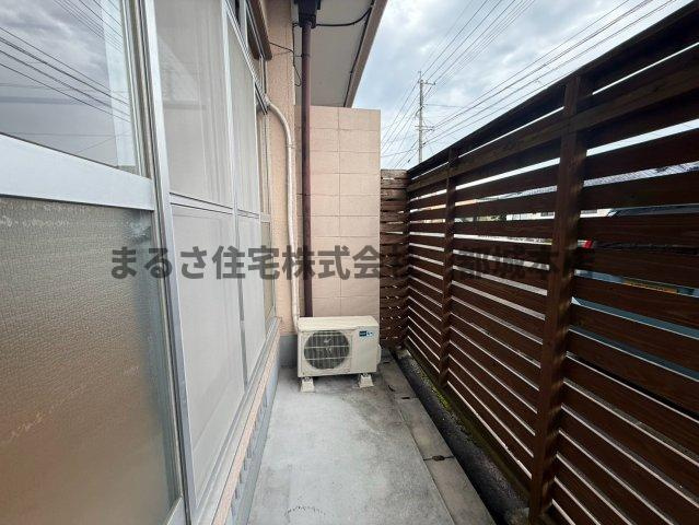上川東ハイツのバルコニー