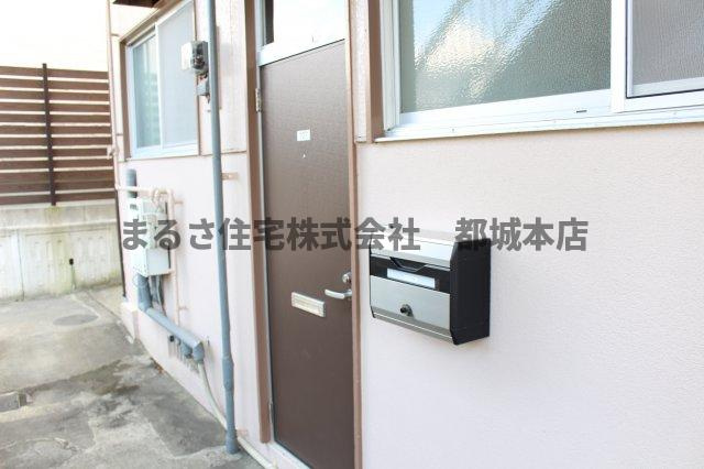 上川東ハイツの玄関