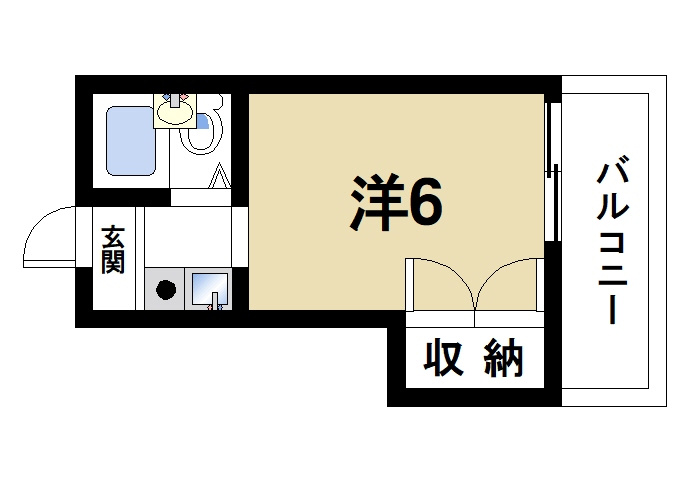 アートハウスならの間取り|単身様におススメの間取り。