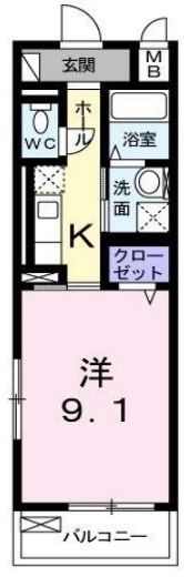 アンソレイユⅠの間取り