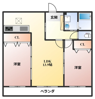 【間取り】 | ルネピリア