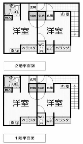 【間取り】 | S60153-芳月荘