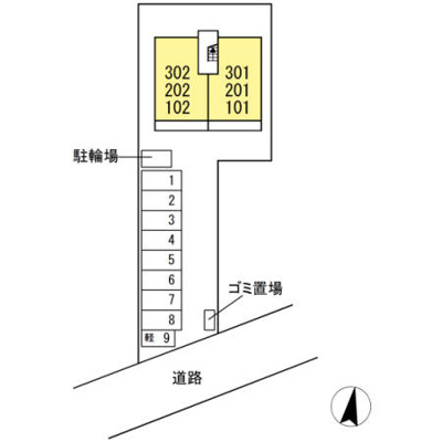 【区画図】 | レジデンス富の原 | ※別室室内写真の為、反転