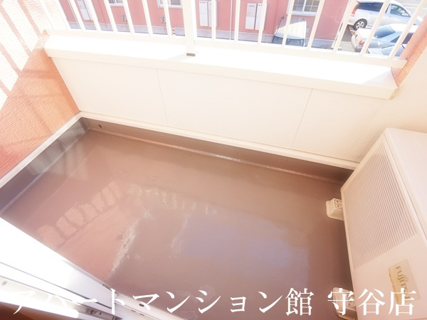 白山ヒルズⅡ壱番館のバルコニー