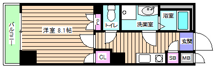 【間取り】 | ODESSA北梅田 | 普通のユニットバスとは違う広さです！