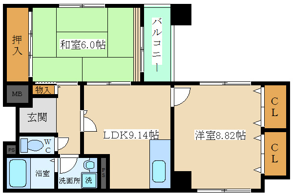 【間取り】 | ファミーユ西梅田