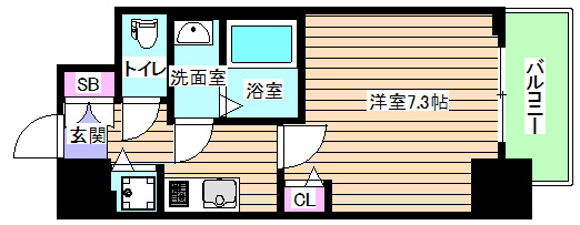 【間取り】 | プレサンス玉造駅前ルージュ
